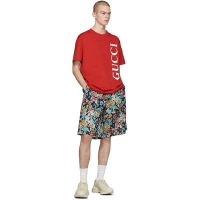 Shop Gucci Red Oversized T-shirt