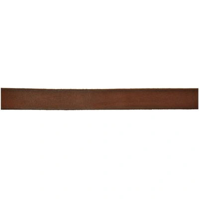 Shop Gucci Brown Leather Gg Belt In 2535 Cuir