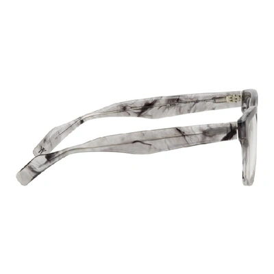 Shop Yohji Yamamoto Grey Yy1031 Glasses In 908 Smoke
