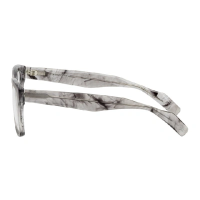 Shop Yohji Yamamoto Grey Yy1031 Glasses In 908 Smoke