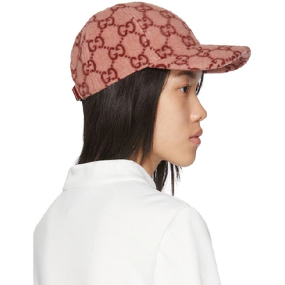 Shop Gucci Pink Wool Cap In 5874 Pink