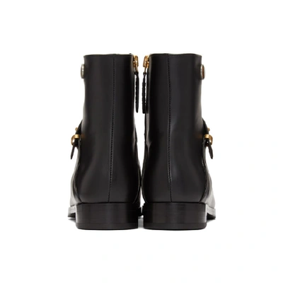Shop Gucci Black Double G Rosie Boots In 1000 Black