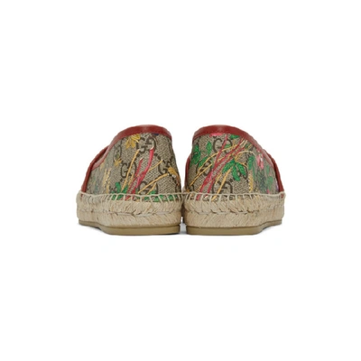 Shop Gucci Beige Gg Flora Espadrilles In 8489 Beige