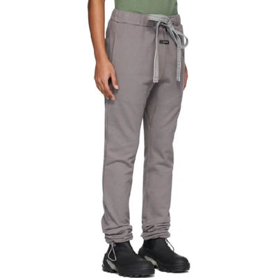 Shop Fear Of God Grey Core Lounge Pants In 030 Godgrey