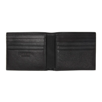 Shop Dsquared2 Black Leather Man Wallet In M063 Nierob