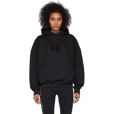 Shop Fear Of God Black Sixth Collection Fg Everyday Hoodie In 006 Blkblk