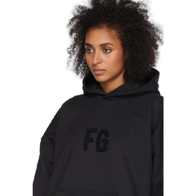 Shop Fear Of God Black Sixth Collection Fg Everyday Hoodie In 006 Blkblk