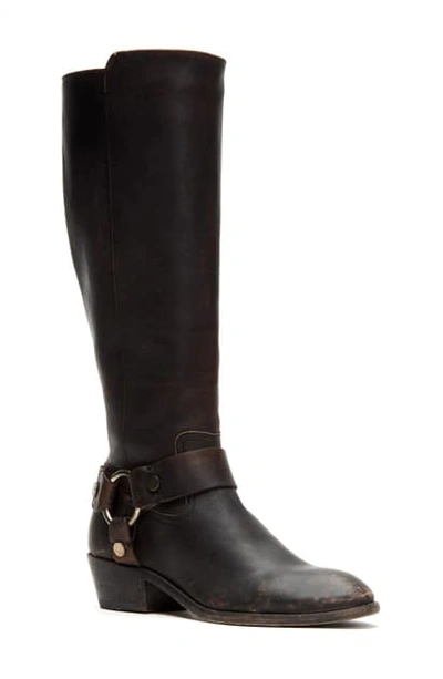 Shop Frye Carson Harness Tall Boot In Black Leather