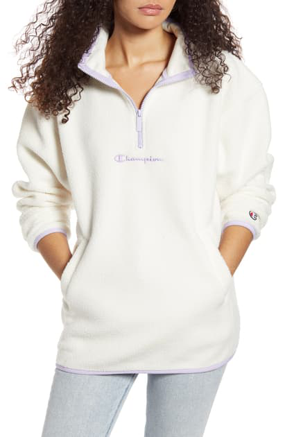 white champion quarter zip