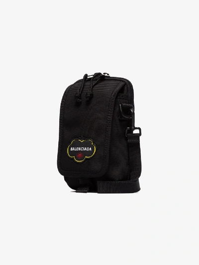 Shop Balenciaga Explorer Messenger Bag In Black