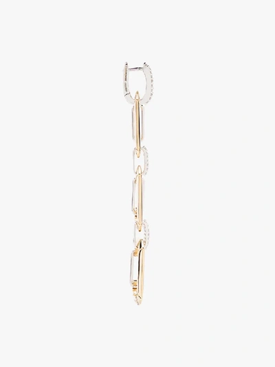Shop Eéra 18k Yellow Gold Chiara Diamond Earrings In Silver