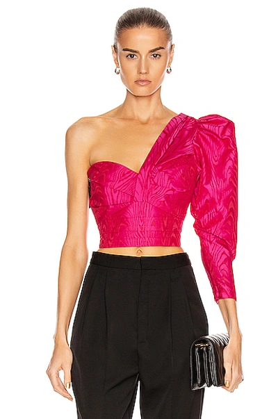 Shop A.l.c For Fwrd Lizzy Top In Bright Berry