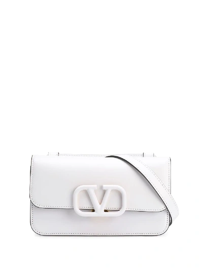 Shop Valentino Vsling Belt Bag In White