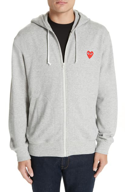 grey comme des garcons hoodie