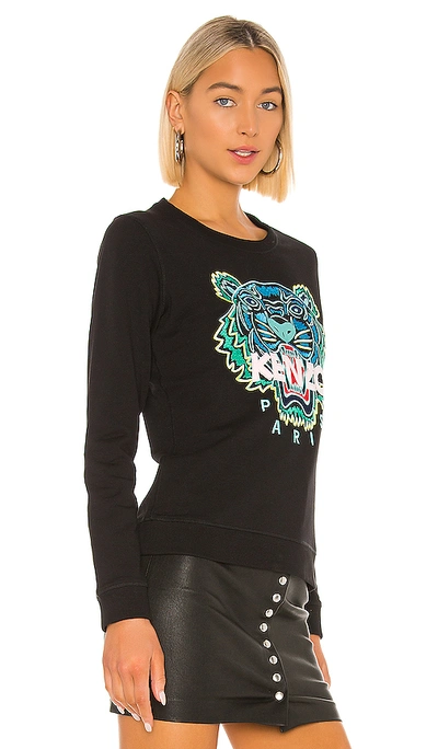 Shop Kenzo Classic Tiger Co Molleton Sweatshirt In Black