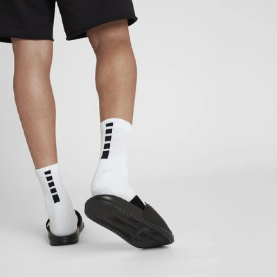 Shop Nike Unisex Elite Mid Basketball Socks In White