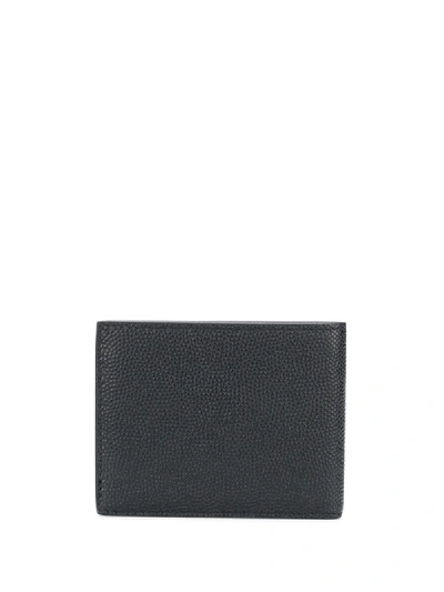 Shop Ferragamo Logo Plaque Billfold Wallet In Black