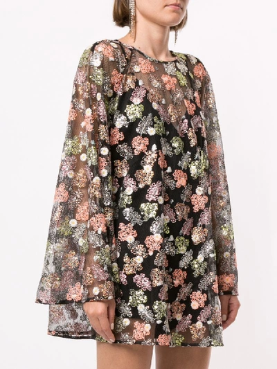 Shop Alice Mccall Floral Print Dress In Black