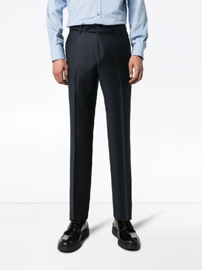 Shop Ermenegildo Zegna Two-piece Tailored Suit In Blue