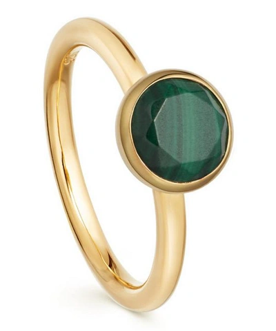 Shop Astley Clarke Gold Vermeil Mini Stilla Malachite Ring