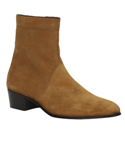 Shop Carvil Tan Suede Dylan Boots
