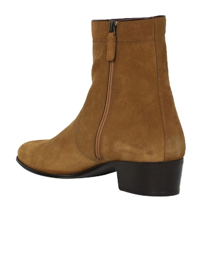 Shop Carvil Tan Suede Dylan Boots