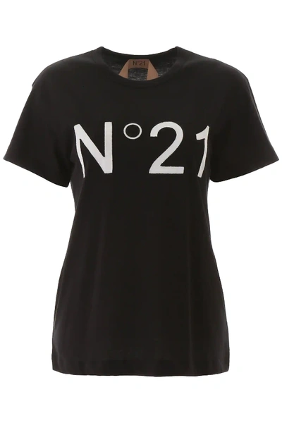 Shop N°21 Logo T-shirt In Black