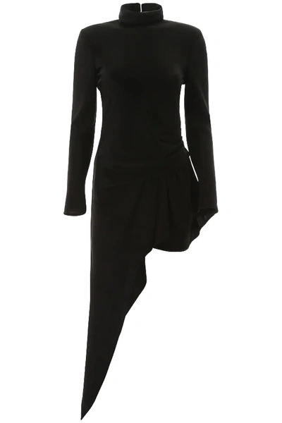 Shop Alexander Wang Asymmetric Dress In Black