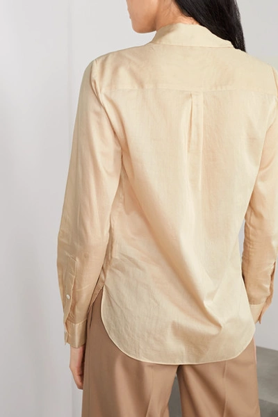 Shop Theory Cotton-voile Shirt In Sand