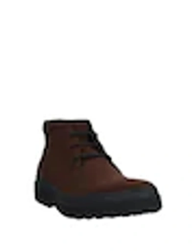 Shop Tod's Man Ankle Boots Dark Brown Size 7 Soft Leather
