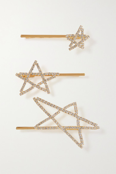 crystal hair slides