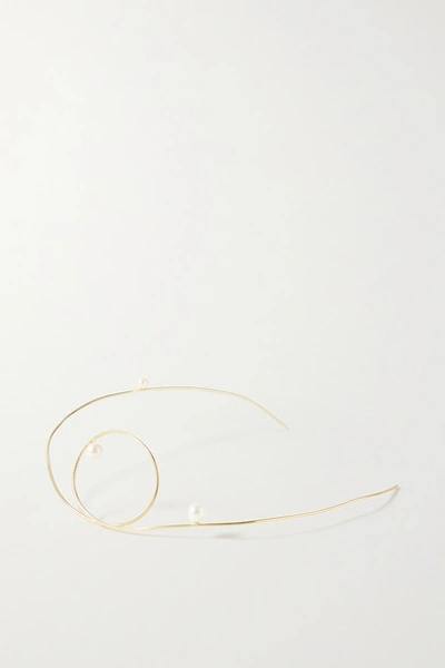 Shop Sarah & Sebastian Buoy Gold-plated Pearl Headband