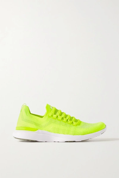 Shop Apl Athletic Propulsion Labs Techloom Breeze Mesh Sneakers In Yellow