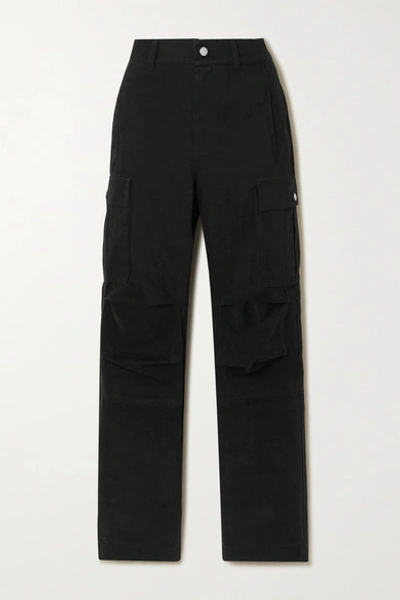 Shop Alexander Wang T Cotton-twill Cargo Pants In Black