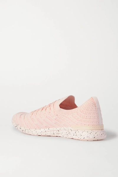 Shop Apl Athletic Propulsion Labs Techloom Wave Mesh Sneakers In Baby Pink