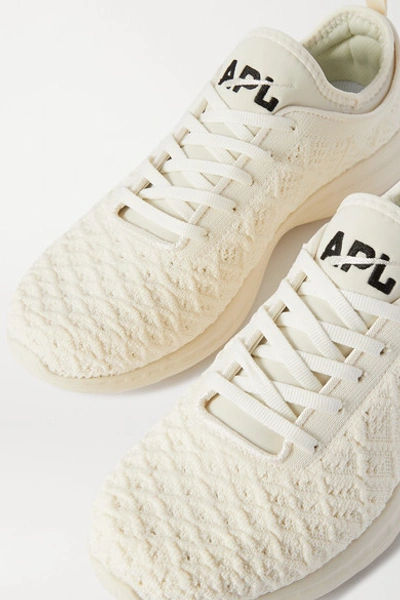 Shop Apl Athletic Propulsion Labs Techloom Phantom 3d Mesh And Neoprene Sneakers In White