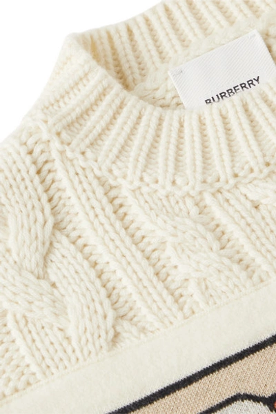 Shop Burberry Ages 3 In Ivory