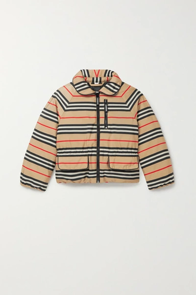 Shop Burberry Ages 3 In Beige