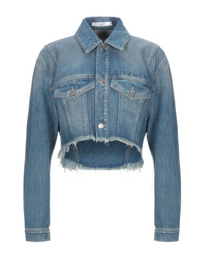 Shop Givenchy Denim Outerwear In Blue