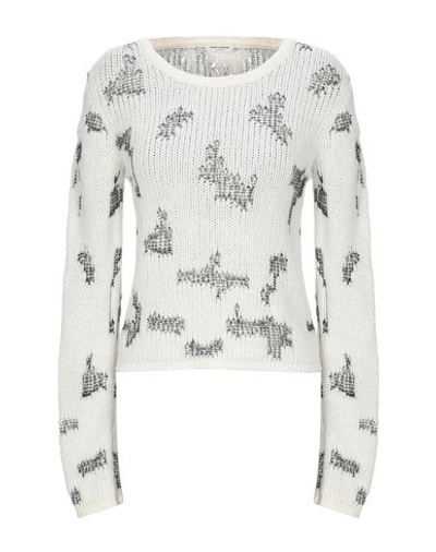 Shop Saint Laurent Sweaters In White