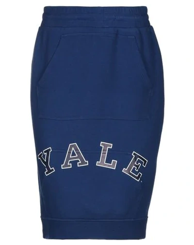Shop Calvin Klein 205w39nyc Woman Midi Skirt Blue Size S Cotton, Elastane
