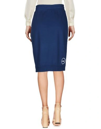 Shop Calvin Klein 205w39nyc Woman Midi Skirt Blue Size S Cotton, Elastane