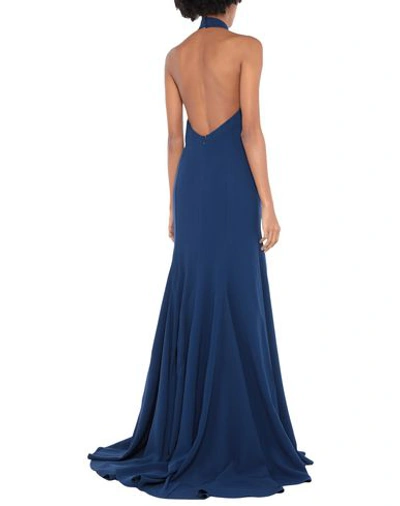 Shop Stella Mccartney Woman Maxi Dress Blue Size 4-6 Viscose, Acetate, Elastane