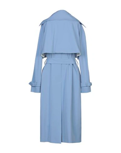 Shop Alessandro Dell'acqua Full-length Jacket In Pastel Blue