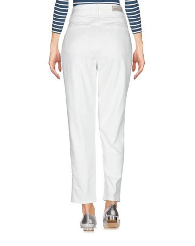 Shop Manila Grace Woman Jeans White Size 28 Cotton, Elastane