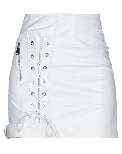Shop Manokhi Mini Skirt In White