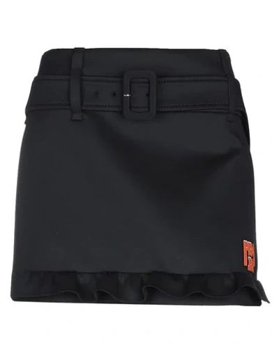 Shop Prada Mini Skirt In Black