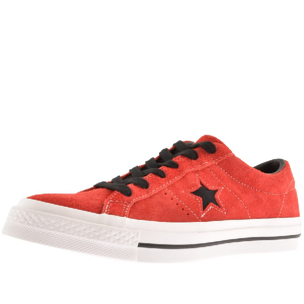 converse white with red line