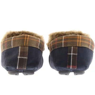 Shop Barbour Monty Slippers Navy