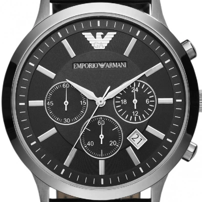 Shop Armani Collezioni Emporio Armani Ar2447 Watch Black
